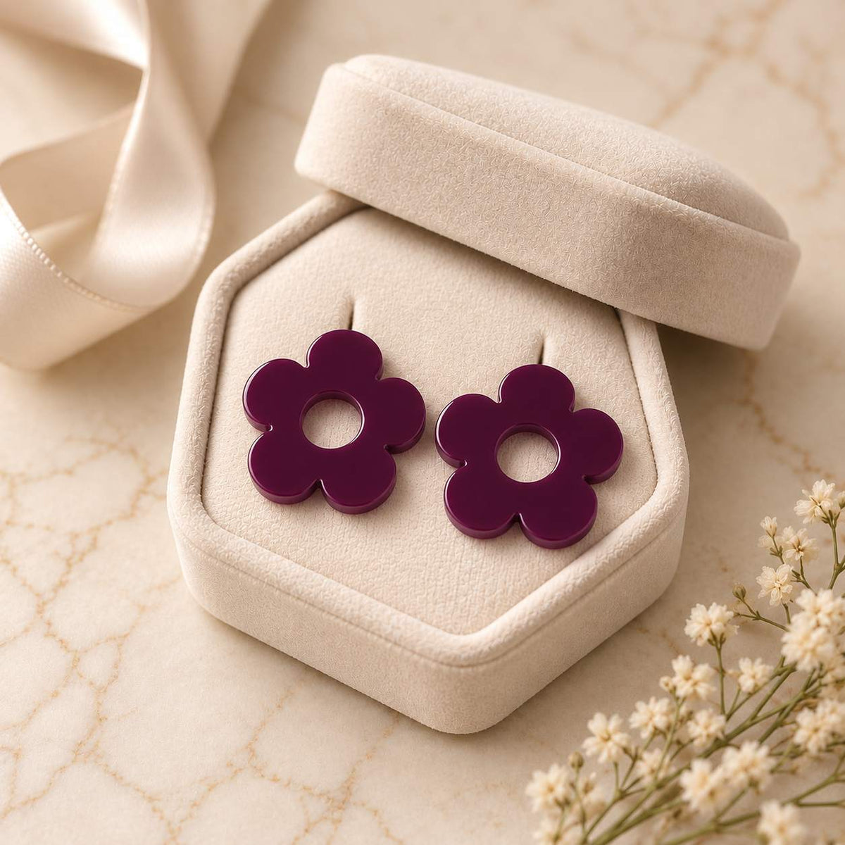 Bloom Flower Earrings – Studs