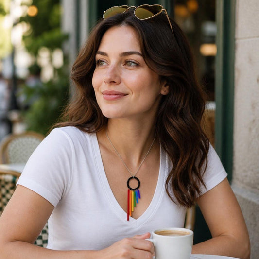 Rainbow Rays Pendant Necklace