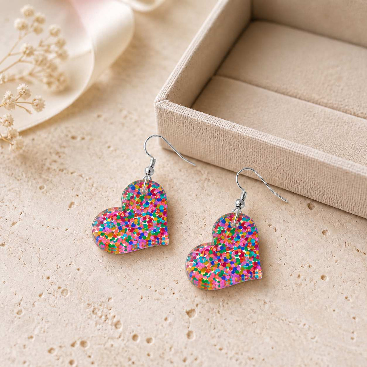Love Heart Earrings | Dangles