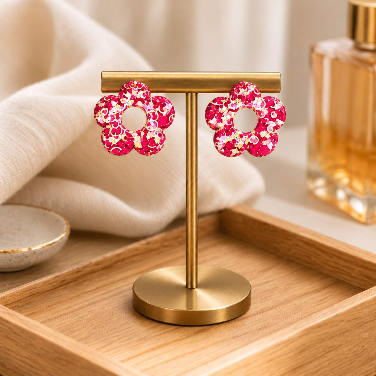 Bloom Flower Earrings – Studs