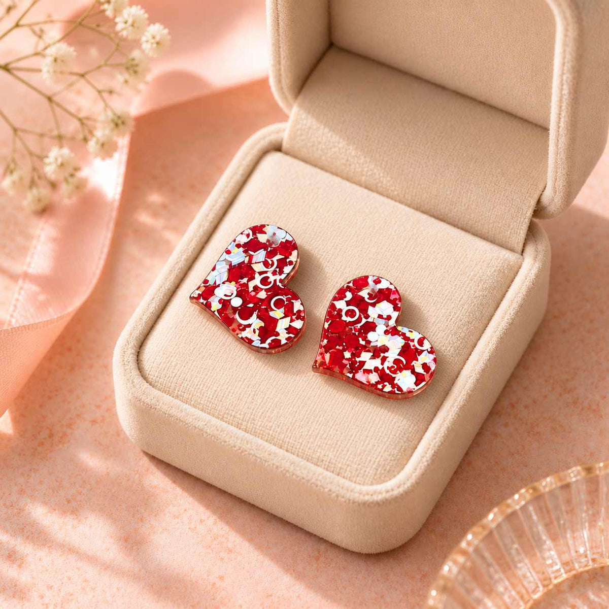 Heart Stud Earrings