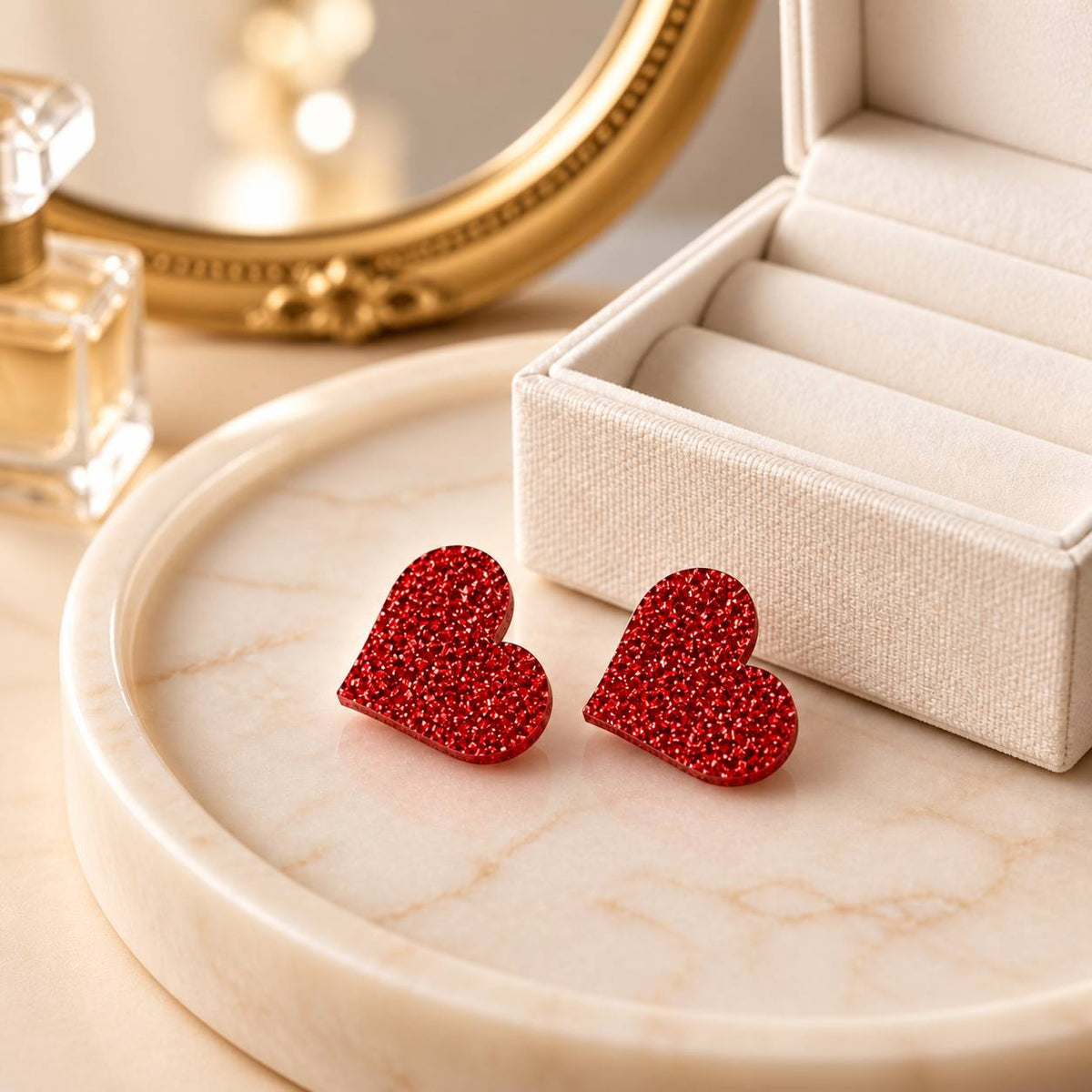 Heart Stud Earrings