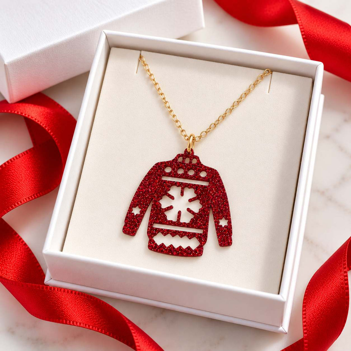 Christmas Sweater Necklace - PRE ORDER