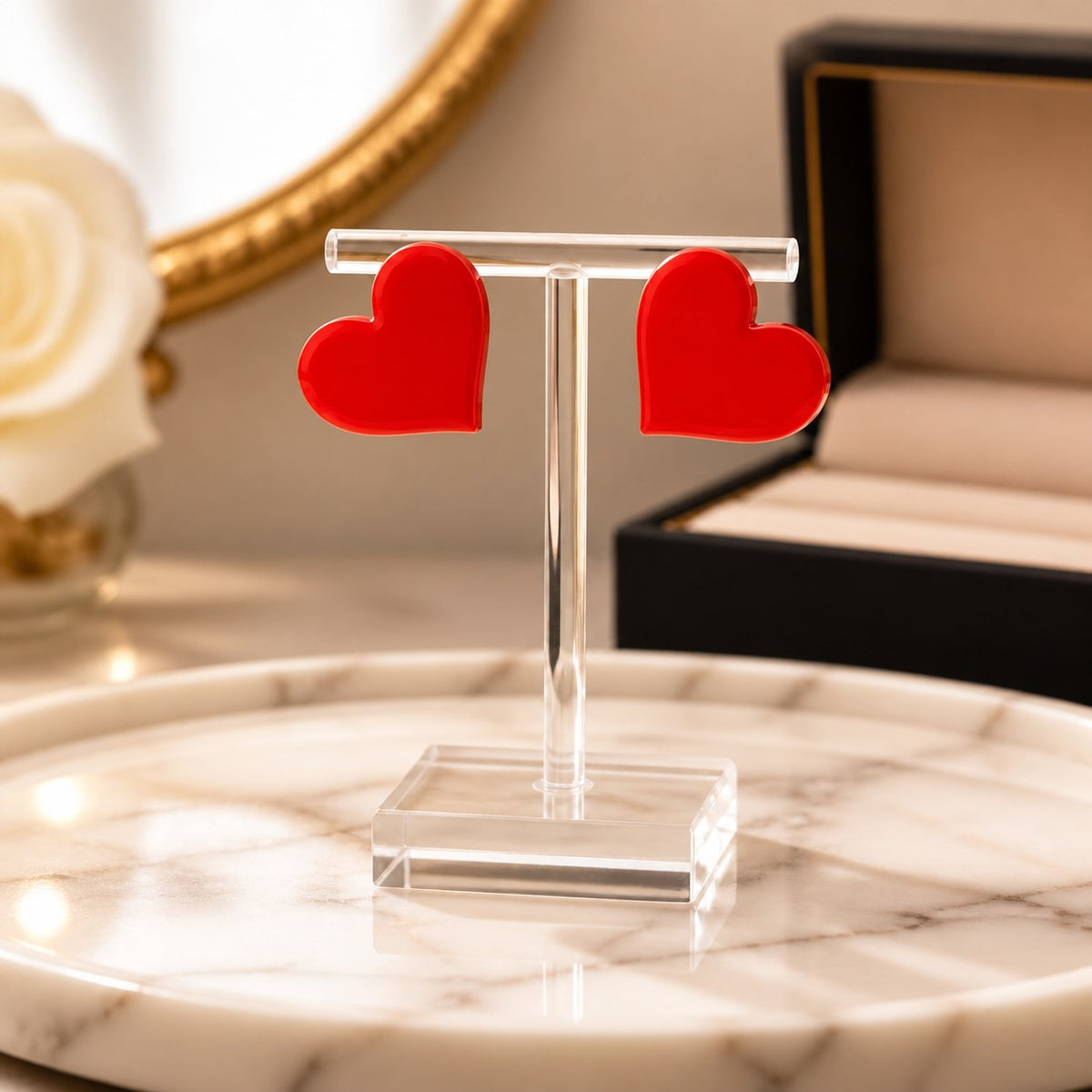 Heart Stud Earrings