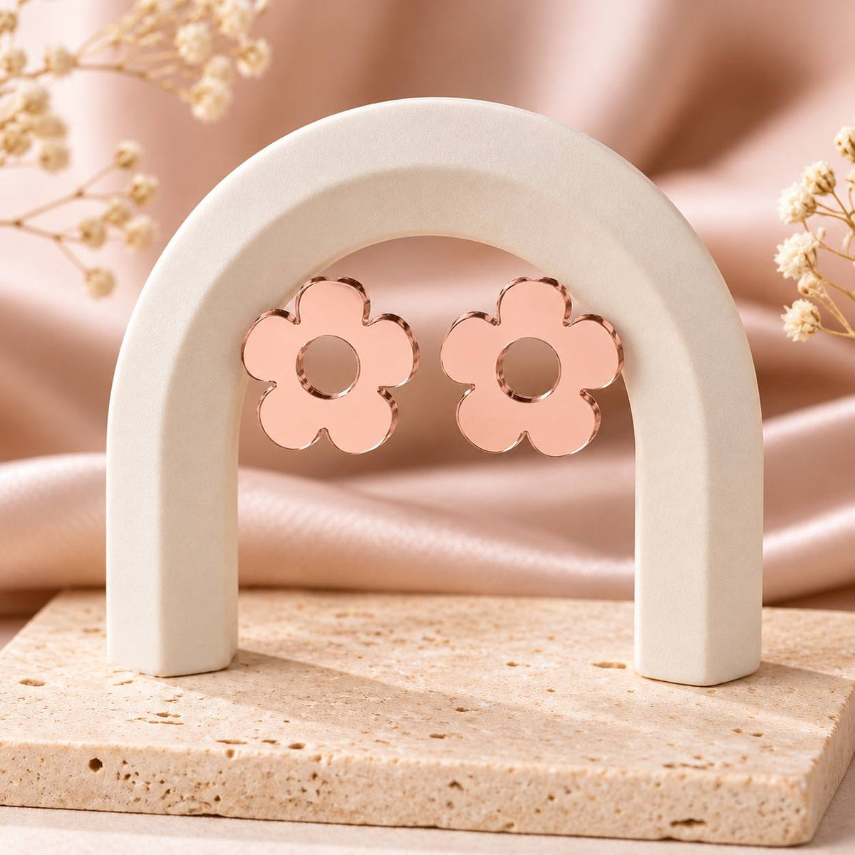 Bloom Flower Earrings – Studs