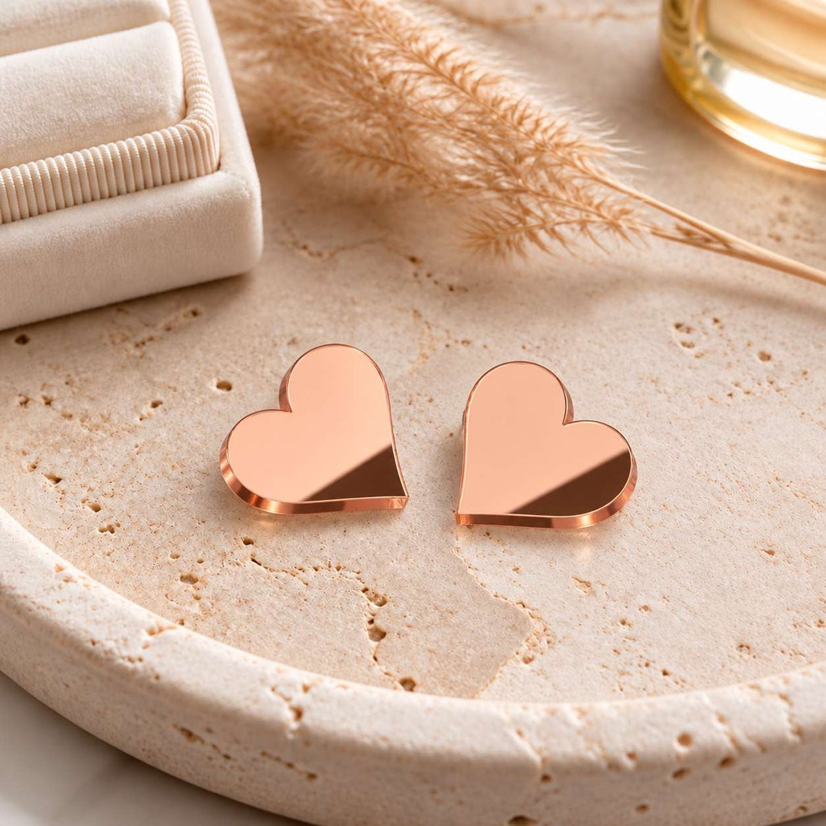 Heart Stud Earrings