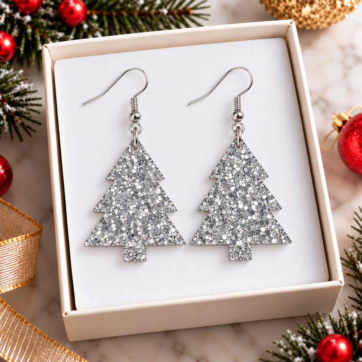 Christmas Tree Earrings - PREORDER