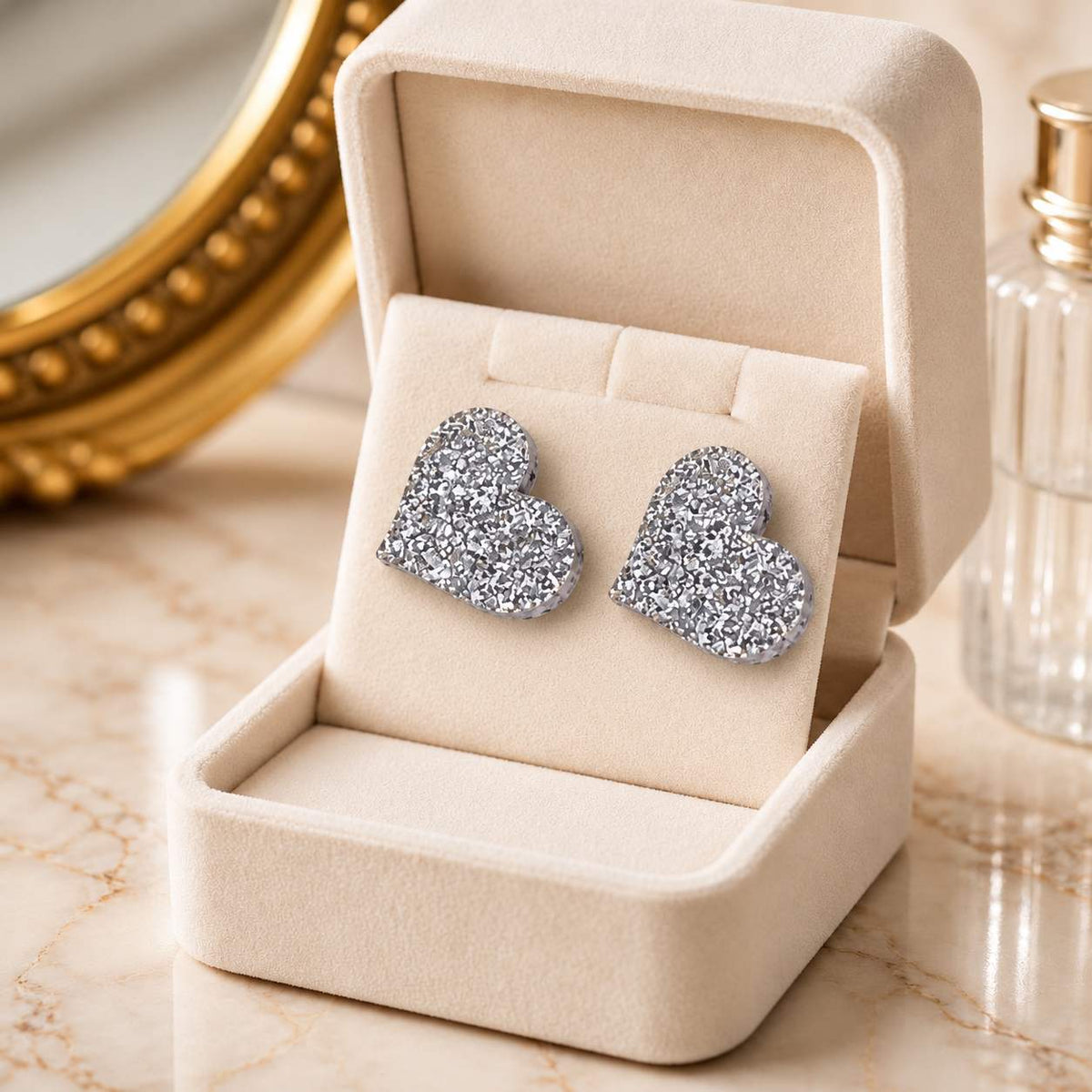 Heart Stud Earrings