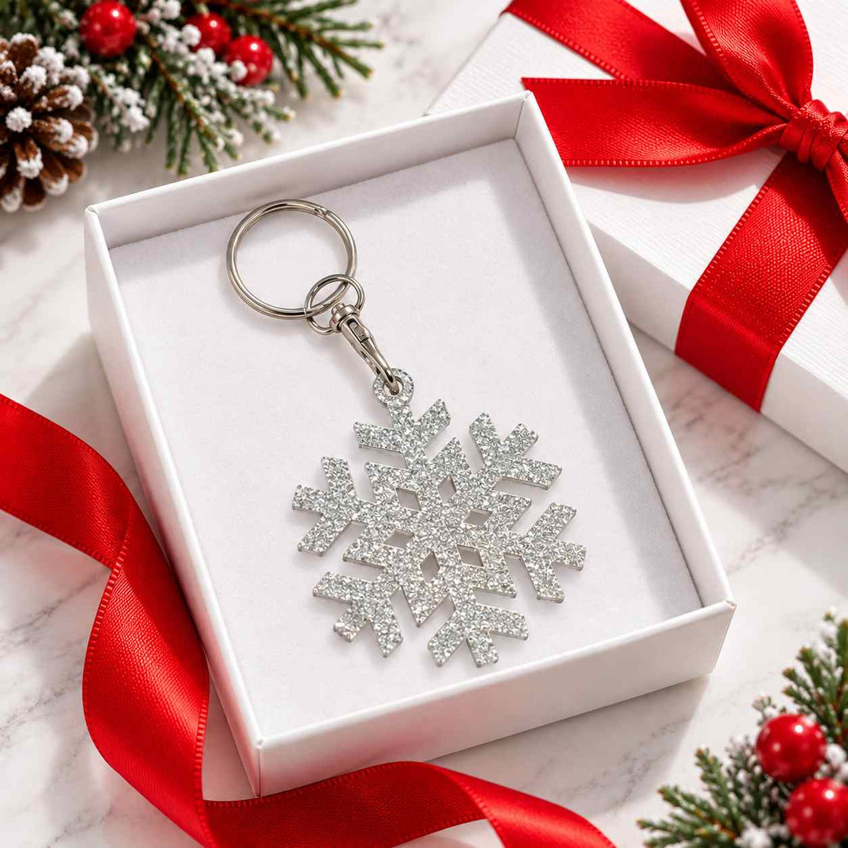 Snowflake Bag Tag & Key Chain | PRE- ORDER