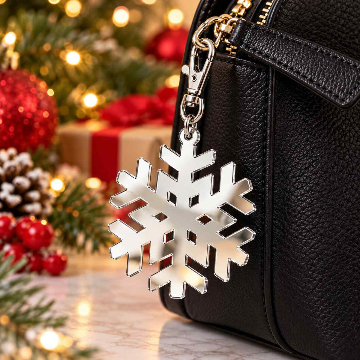 Snowflake Bag Tag & Key Chain | PRE- ORDER