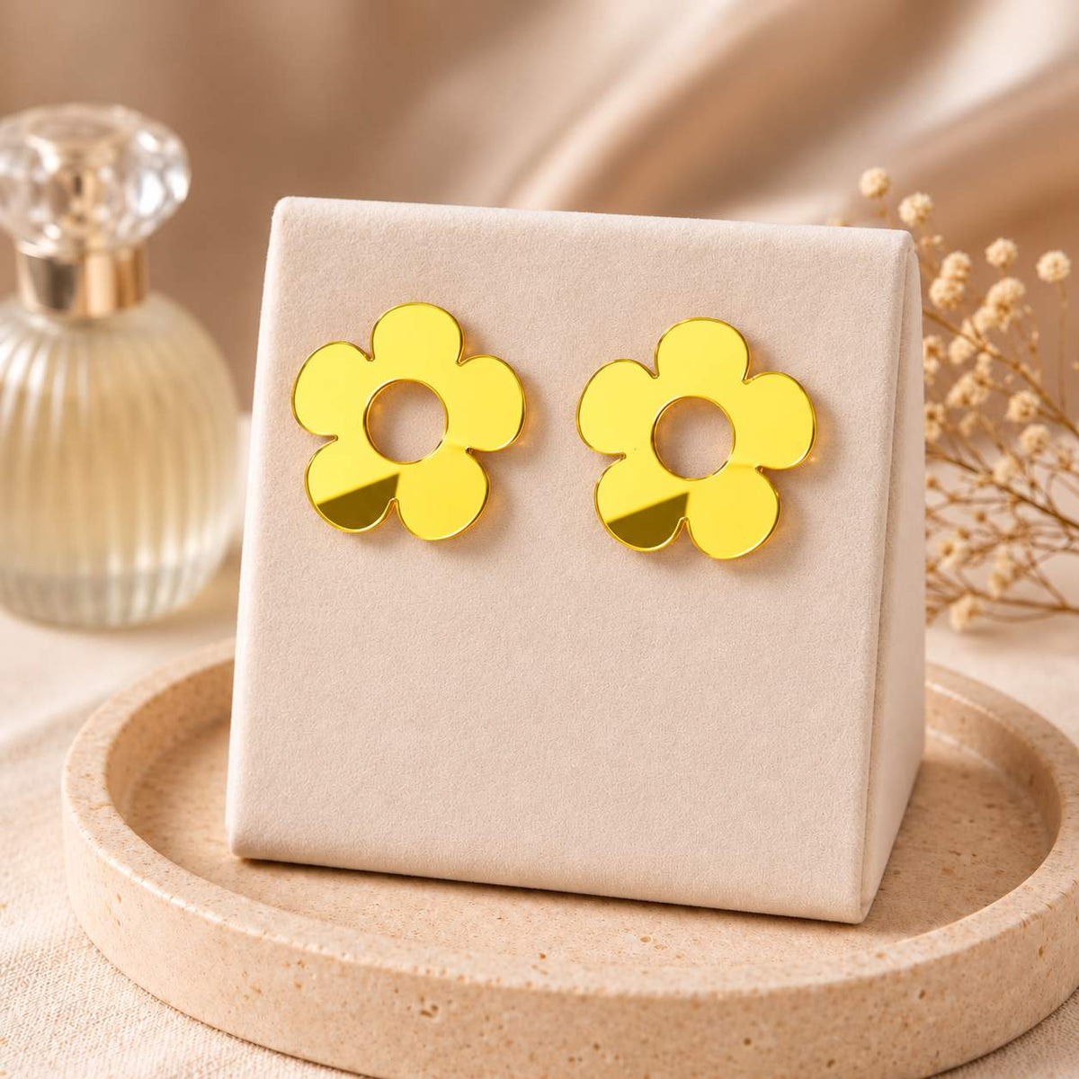 Bloom Flower Earrings – Studs
